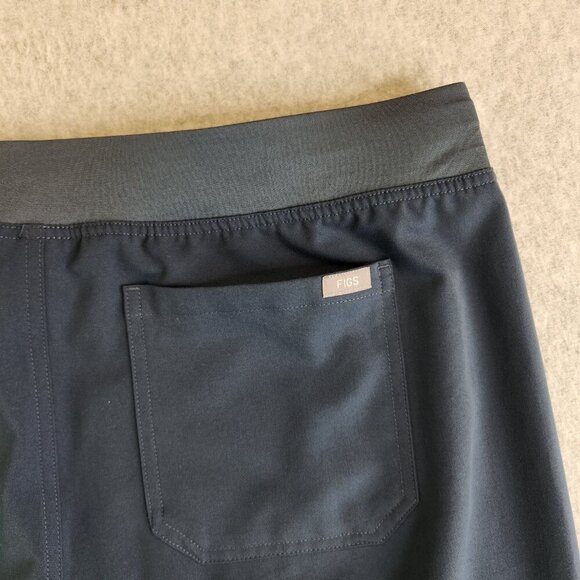 Figs Scrub Pants Womens XXL Blue Livingston Basic Straight Leg High Rise Nurse - Picture 4 of 12